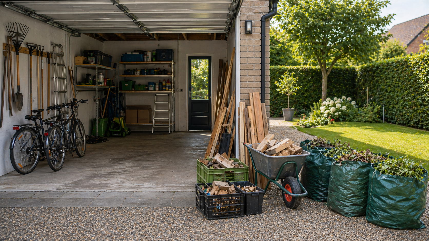 Garage en tuin ontruiming